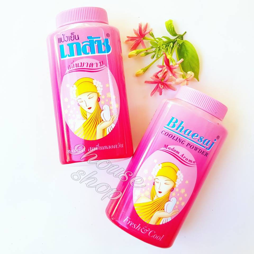 Phấn lạnh Bhaesaj Thái Lan 50gr (Cooling Powder) - Madam Aroma