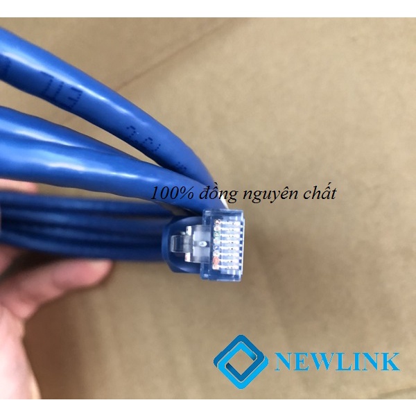 Dây nhẩy Patch cord, Dây mạng Newlink CAT6 đầu đúc 0.3M, 0.5M xanh, đỏ, vàng cao cấp