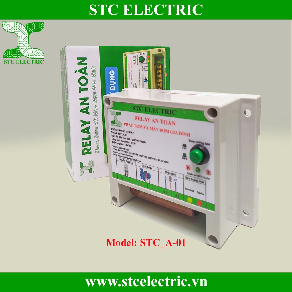 Combo Rơ le an toàn phao điện và phao điện JY-70AB