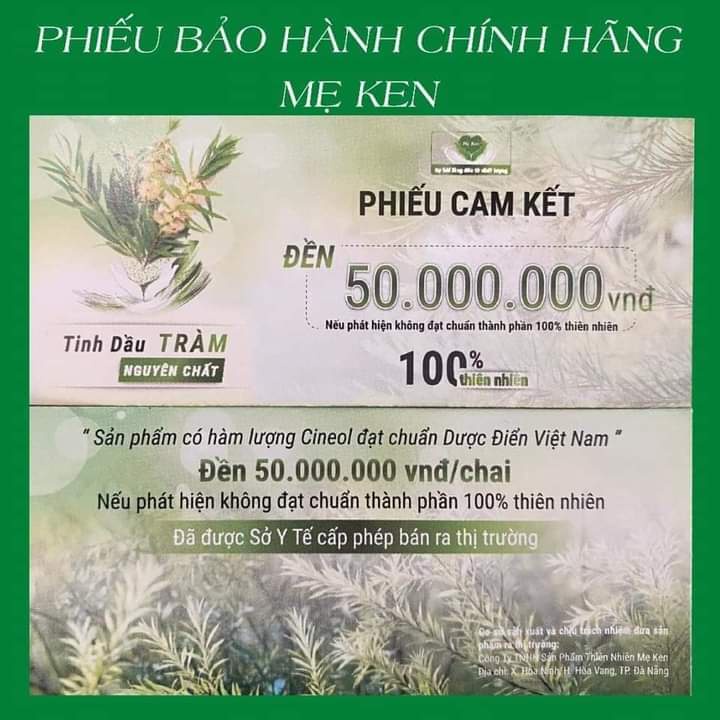 TINH DẦU TRÀM NGUYÊN CHẤT MẸ KEN-Chai 50ml và 100ml