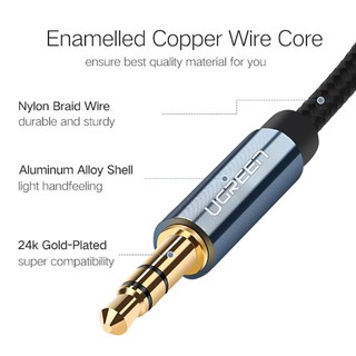 Cáp Audio 3.5mm Sợi Siêu Mỏng Cao Cấp UGREEN AV112 - Blue