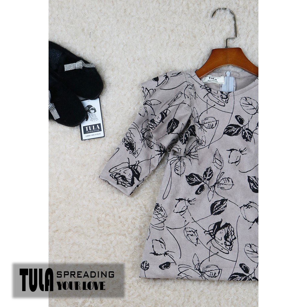 Váy Đầm Bé Gái Thiết Kế Cực Yêu Vải Da Lộn Mềm Mại Nhập Hàn