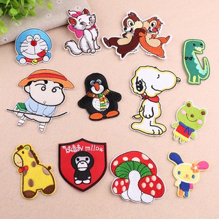 Bộ vá quần áo ép nhiệt hình nhân vật hoạt hình dễ thương