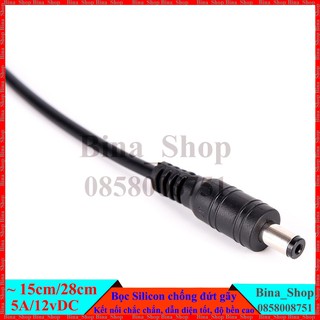 Cáp sạc DC 5.5x2.1 bọc silicon