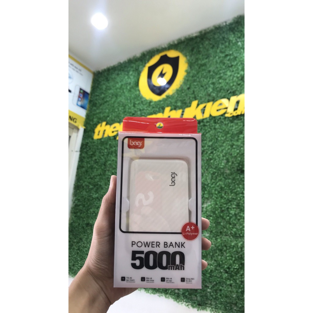 Sạc dự phòng siêu mỏng 5000mah- Bagi P5