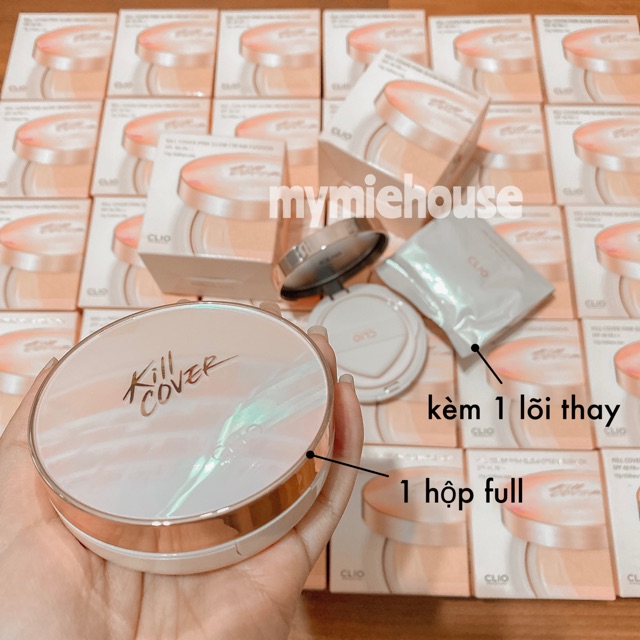 PHẤN NƯỚC CLIO KILL COVER PINK GLOW CUSHION | BigBuy360 - bigbuy360.vn