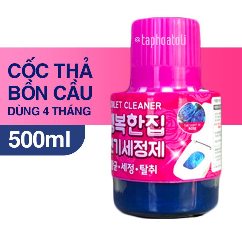 Thả bồn cầu Hàn Quốc, cốc thả bồn cầu 1kg dùng 4 tháng thơm, sạch, dễ sử dụng - CTD