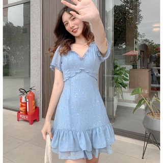 Đầm NIKA - Đầm cổ tim bèo