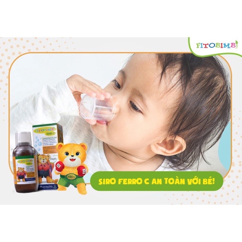 Bổ sung sắt, kẽm, vitamin C cho bé Fitobimbi Ferro C giúp bé tăng đề kháng + quà