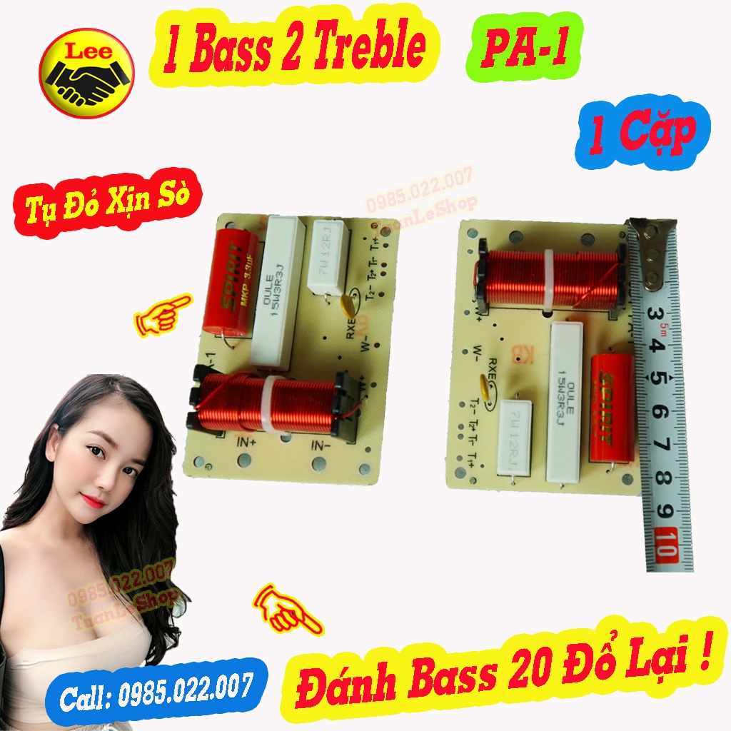MẠCH PHÂN TẦN 1 BASS 2 TREBLE PA-1, GIÁ 1 MẠCH LOA