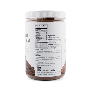 Bột Ca cao Light 350g