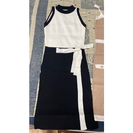 Đầm body sexy xẻ đùi KiGiHome váy dự tiệc chất len gân co giãn