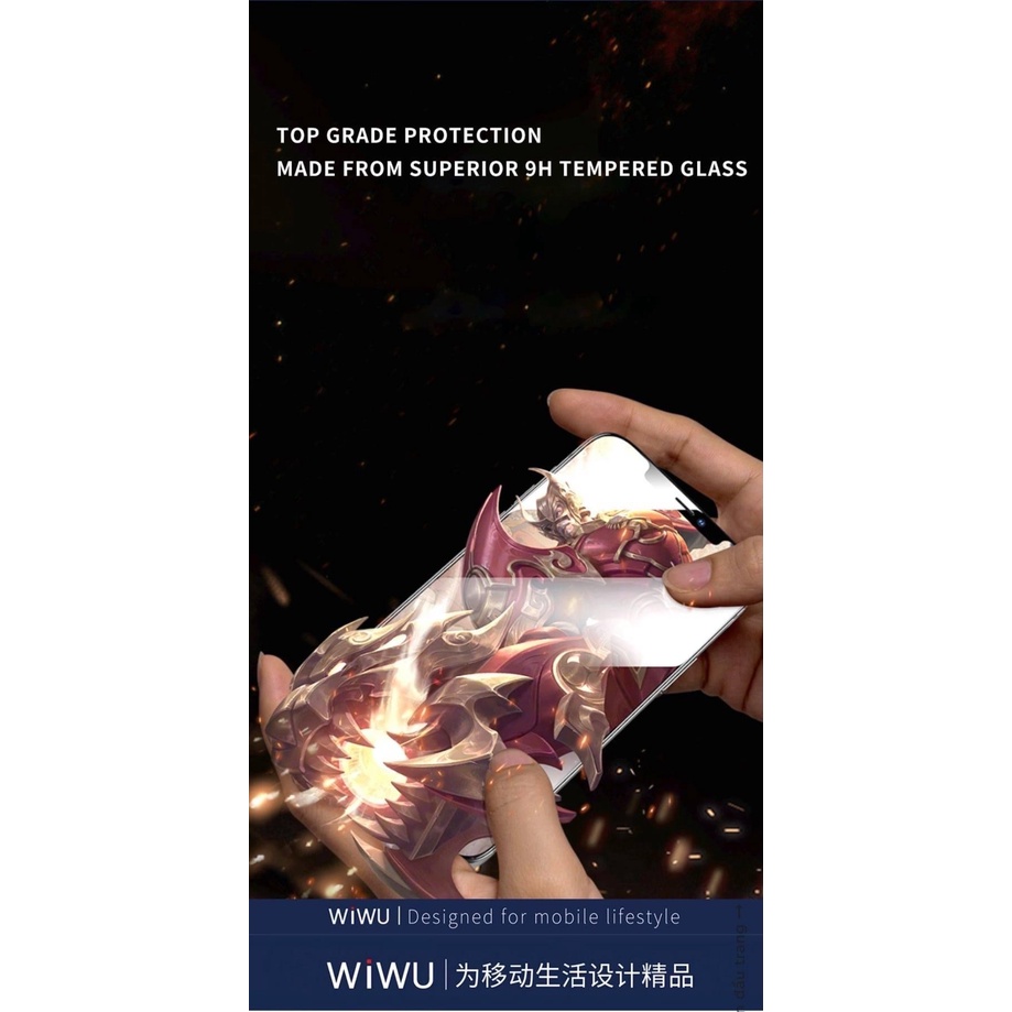 Kính Cường Lực WiWU  iVista Dùng Cho iPhone 11 / iPhone 12 / iPhone 13 / iphone 14 - Hàng Chính Hãng