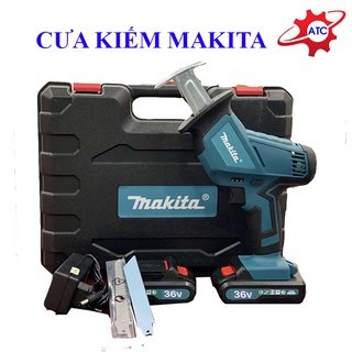 Máy cưa Kiêm Makita dùng Pin - Máy cưa cầm tay 2 pin 1 sạc tặng bộ lưỡi cưa theo hãng