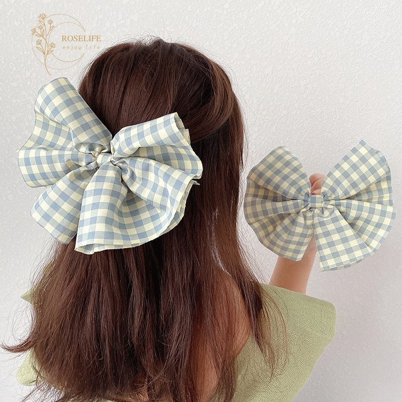 Kẹp tóc nơ lớn 20cm thời trang phong cách cho nữ