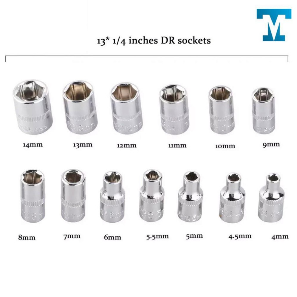 Bộ dụng cụ mở bu lông ốc vít, sửa chữa ô tô xe máy, đa năng 46 chi tiết .