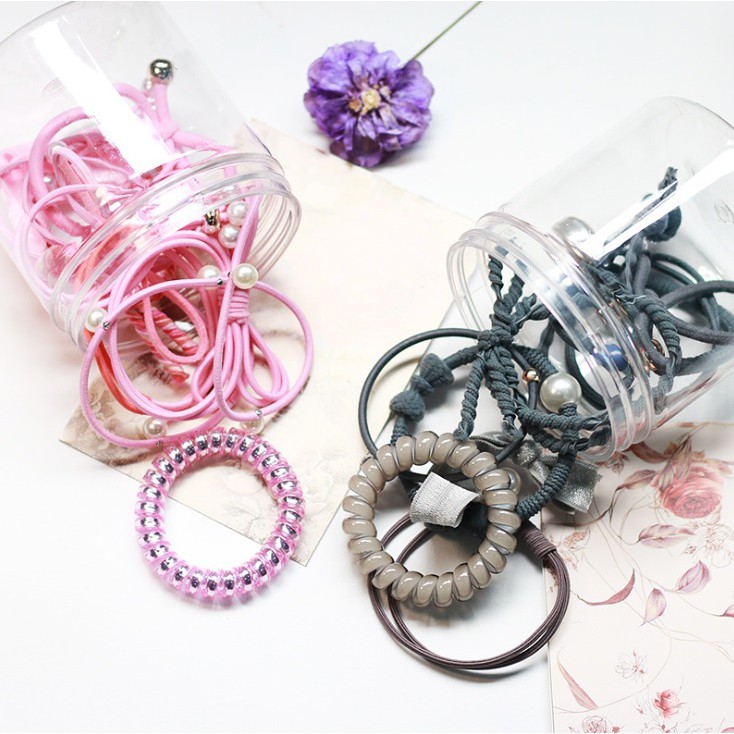 Set 10 đồ cột tóc có nhìu màu lựa chọn