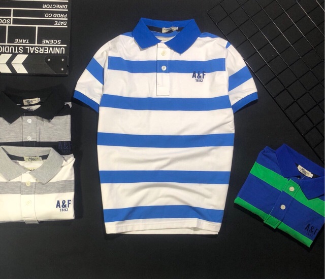 Áo thun nam cổ bẻ A&F