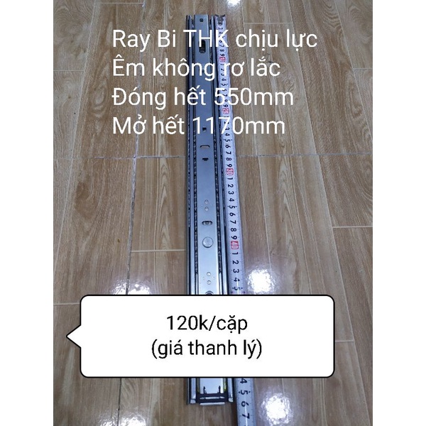 Ray trượt bi chịu lực THK Made in Vietnam, 1 cặp tải 60kg