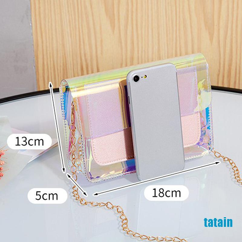 Túi Xách Đeo Vai Bằng Pvc Trong Suốt Thời Trang Cho Nữ