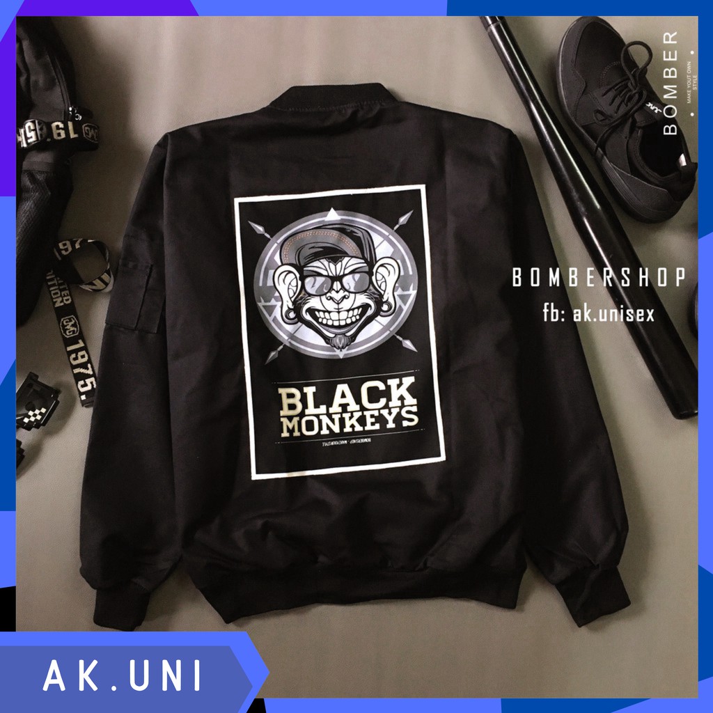 [Ảnh thật] Áo khoác Bomber BADASS.MONKEY (hàng design cao cấp)