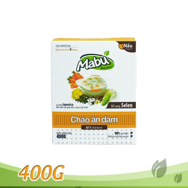 cháo ăn dặm Mabu hạt vỡ 400g
