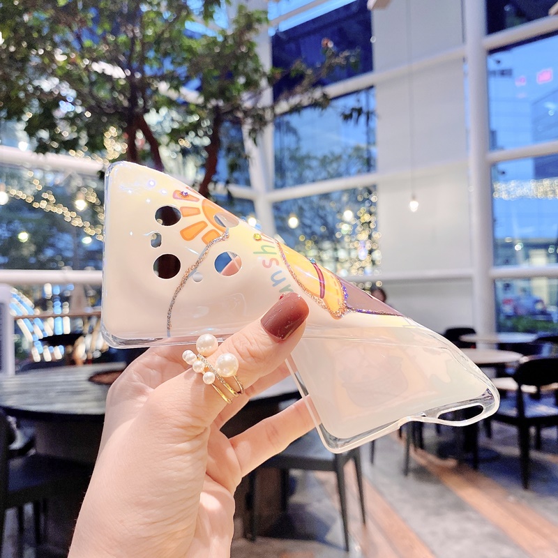 Ốp điện thoại Jelly mềm lấp lánh cho Samsung Galaxy S21 Ultra Note 8 9 10 20 S20 FE S10 Plus S9 5G