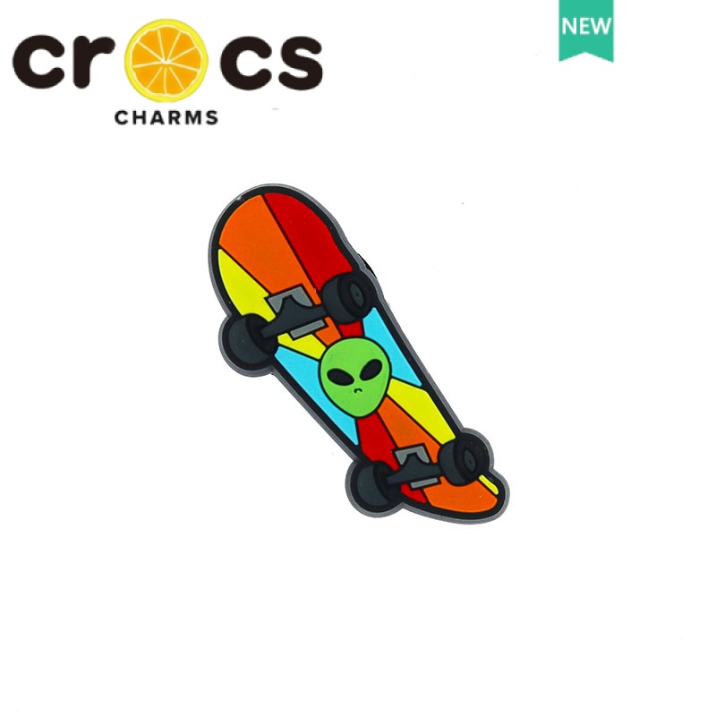 Phụ Kiện Khóa Giày crocs jibbitz Hình Hoa Và Người Ngoài Hành Tinh DIY