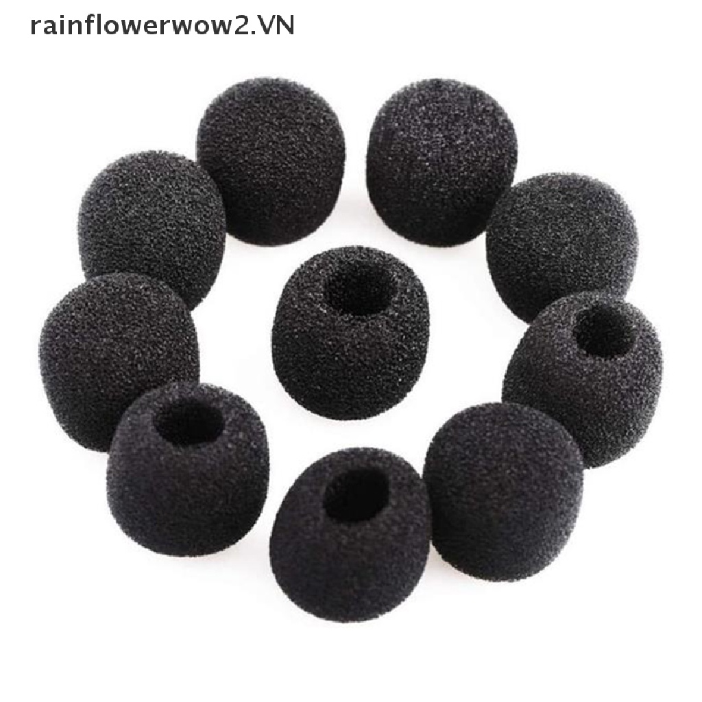 Set 10 Vỏ Xốp Bọc Đầu Micro Mini Thay Thế Tiện Dụng