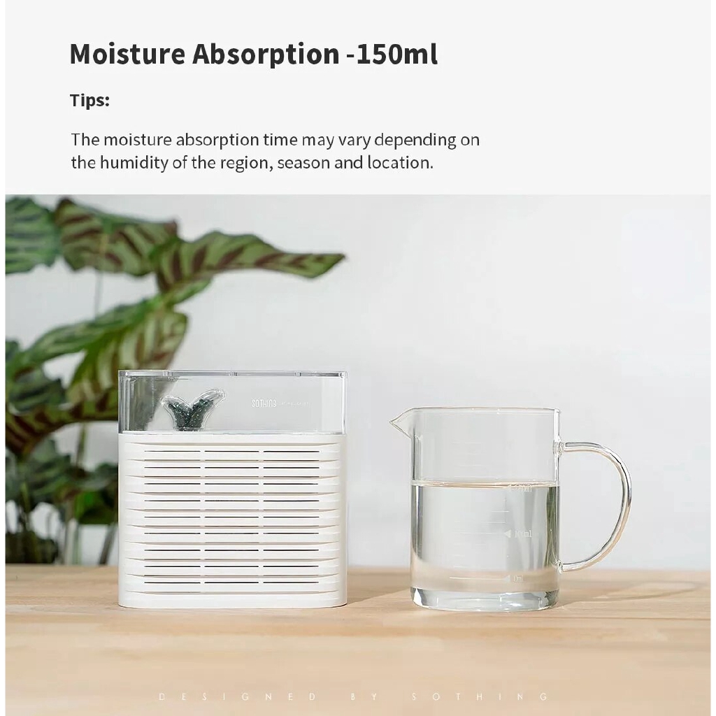 Máy hút ẩm, Máy Hút Ẩm Mini Dehumidifier - Giảm Tiếng Ồn, Hút Ẩm Tủ Quần Áo -Máy Hút Ẩm Youpin 150ml