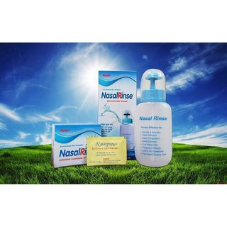 [ SALE SỐC ] Bình rửa mũi xoang Nasal Rinse kèm10 gói muối rửa mũi.