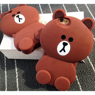 Ốp gấu nổi Brown 3D siêu dễ thương.