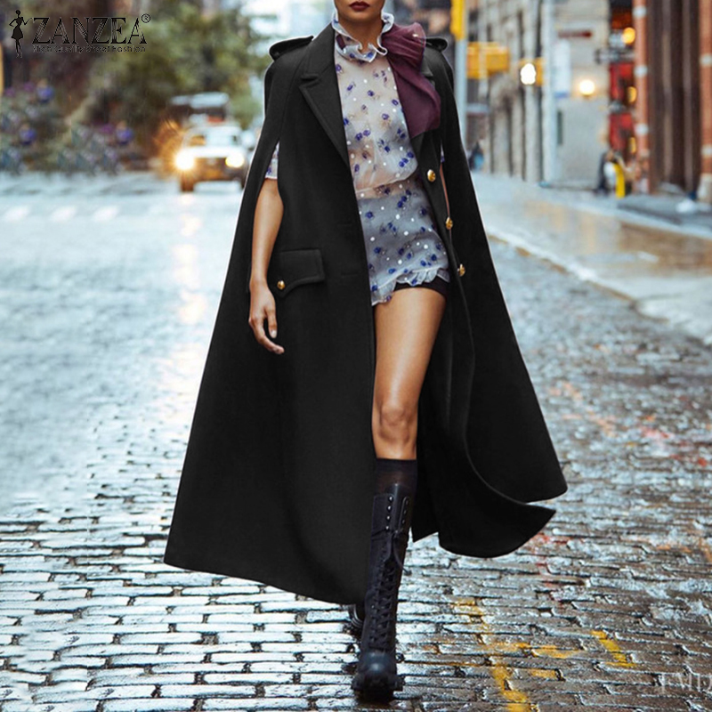 Áo Khoác Cộc Tay Cổ Bẻ Thời Trang Hàn Quốc Dành Cho Bạn Nữ ZANZEA | BigBuy360 - bigbuy360.vn