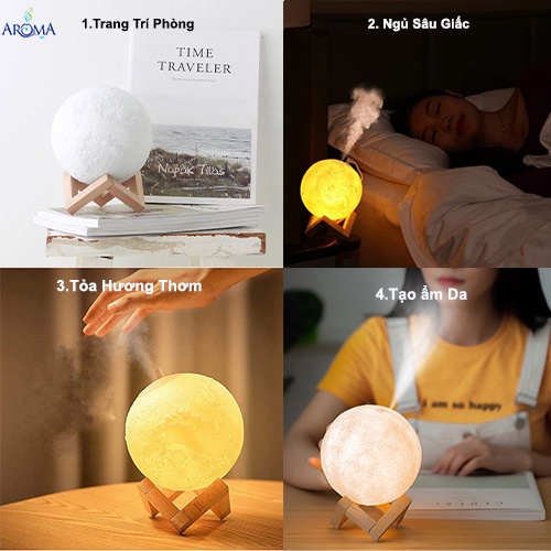 Máy Xông Tinh Máy Phun Sương  dầu trụ tròn tạo Ẩm Chống Khô Da