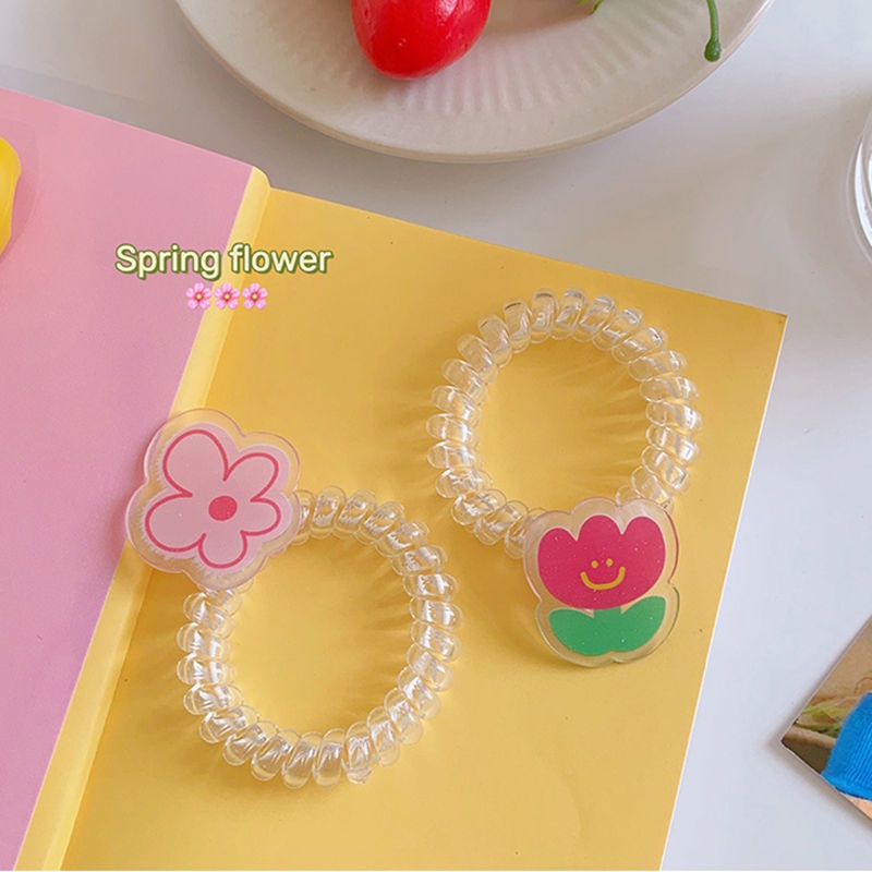 Dây Buộc Tóc Hình Hoa Tulip Dễ Thương Cho Bé Gái
