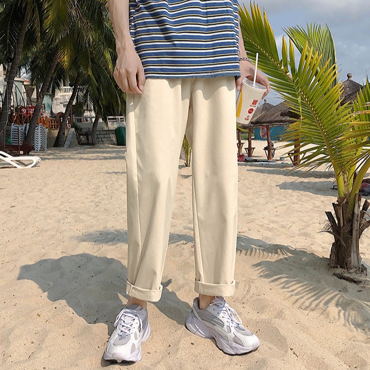 Quần Dài Ống Rộng 3 Màu Size S-5XL Thời Trang Trẻ Trung Cho Nam Nữ