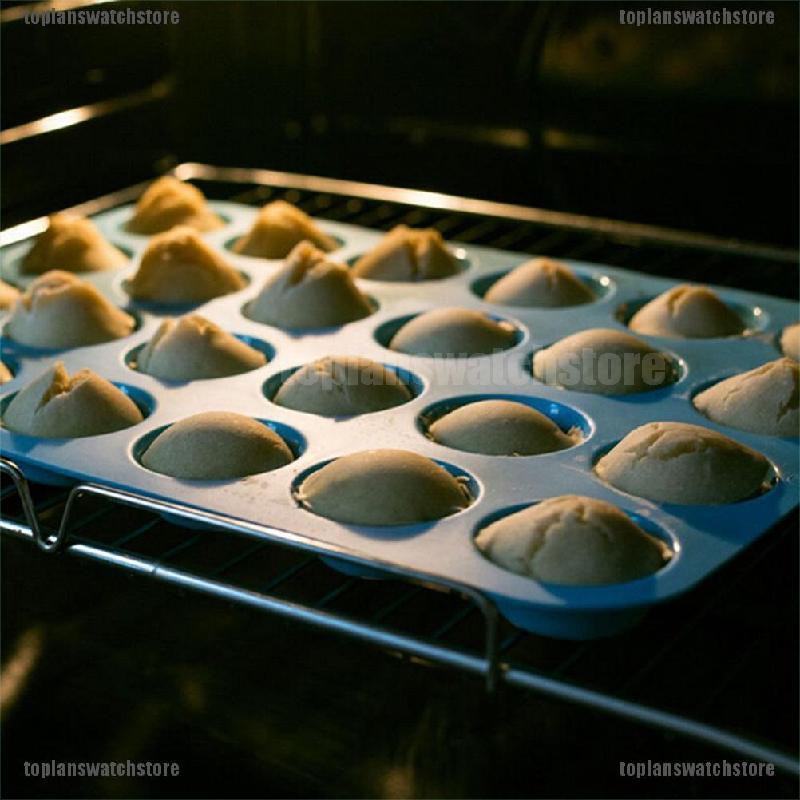 Set 24 Khuôn Silicone Làm Bánh Muffin Mini Tiện Dụng