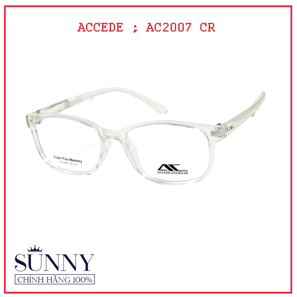 AC2007  Gọng kính Accede unisex (nhiều màu) chính hãng Korea - - kèm tem chống hàng giả do bộ công an cấp