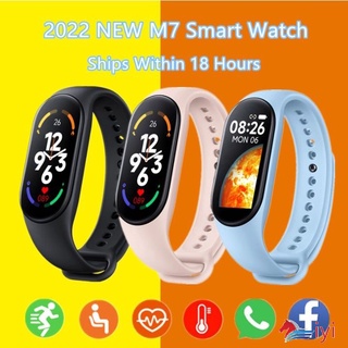 2022 New M7 thông minh đồng hồ nam nữ thể thao Vòng đeo tay thông minh cập nhật Live Wallpaper Pedometer quà tặng trái tim tỷ lệ Smartwatch