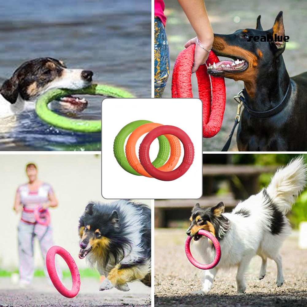 【SE】EVA Pet Pull Ring Floatable Bite-resistant Dog Chew Interactive Training Toys
