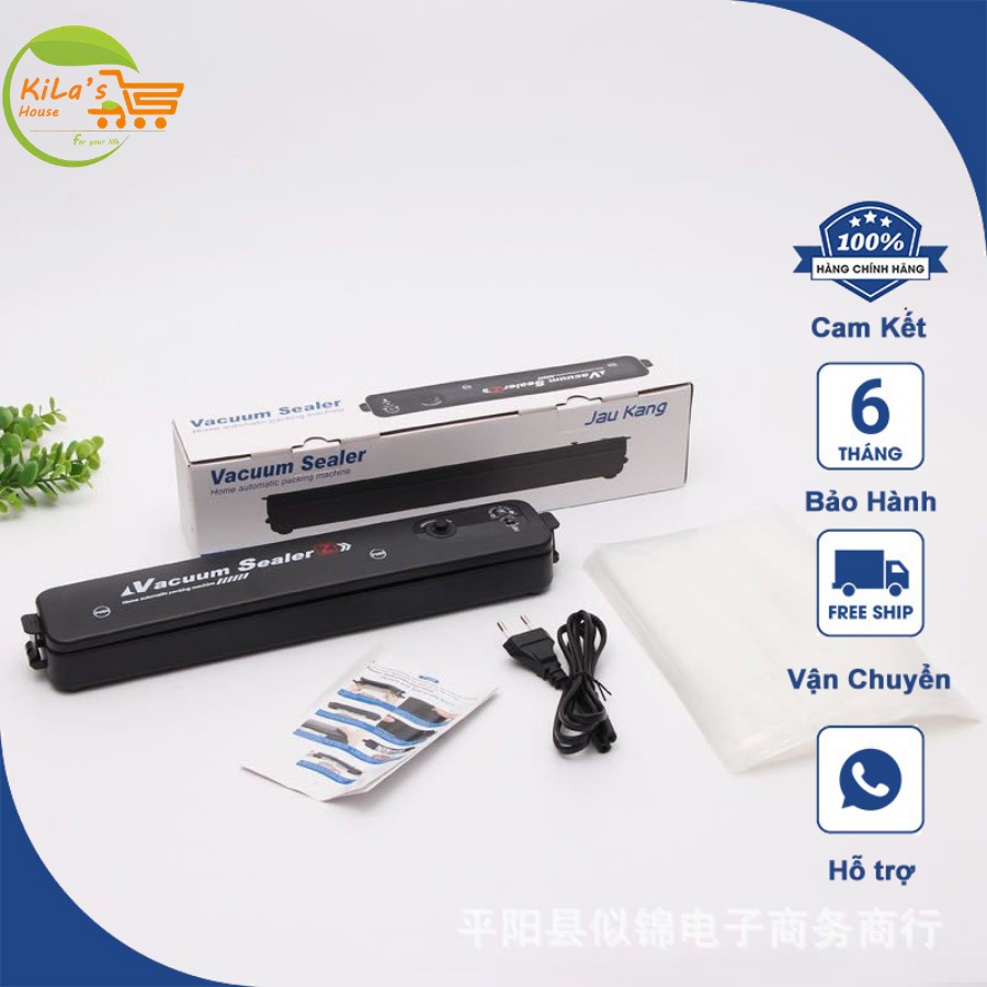 Máy Hút Chân Không Thực Phẩm Kèm Hàn Miệng Túi Vacuum Sealer ( tặng 10 túi hút )