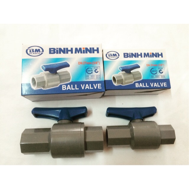 Van khóa nhựa Bình Minh 21mm, 27mm