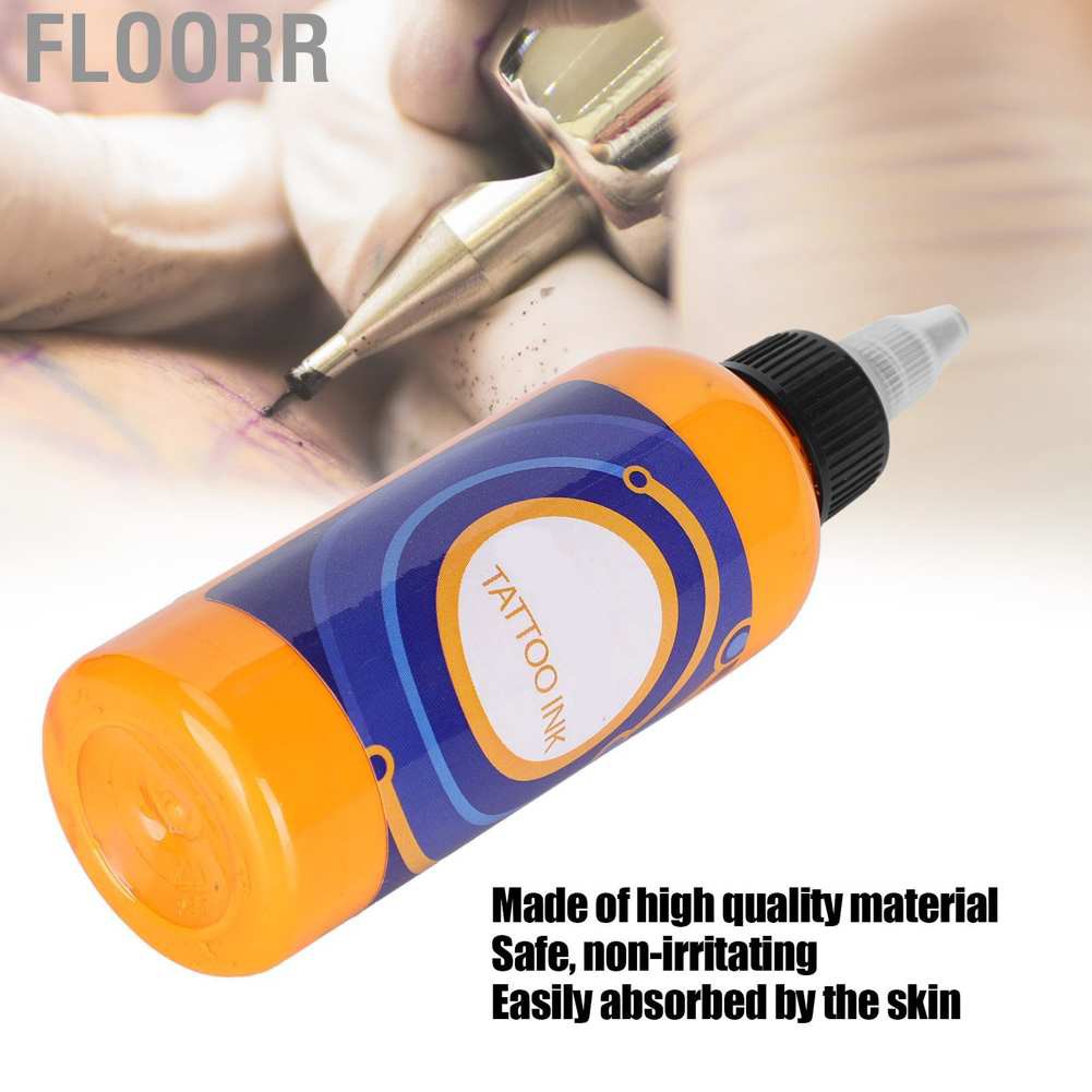 Floorr Professional Portable Fast Coloring Body Tattoo Pigment Long Lasting Ink 90ml