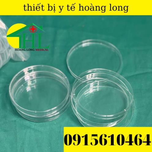 Túi 10 Cái - Đĩa Petri Nhựa Tiệt Trùng 90x15mm