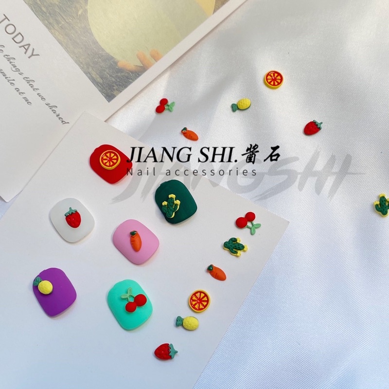 Charm nail trái cây style hàn