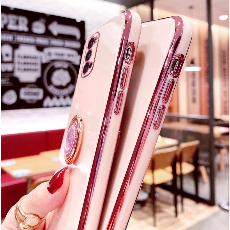 ỐP LƯNG SILICON OPPO RENO 4, RENO 5 , RENO 6 5G, 6Z 5G KÈM IRING SANG TRỌNG