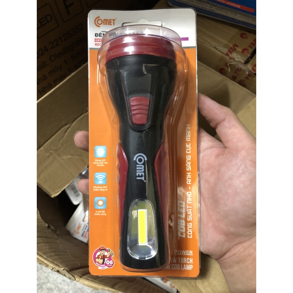 Đèn pin sạc Led đa năng cầm tay Comet - Minh Hùng