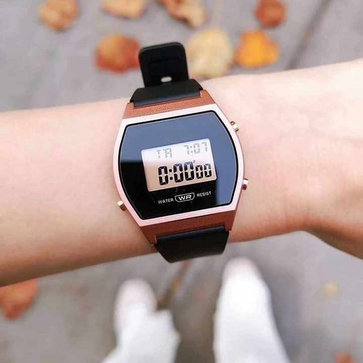Đồng hồ Casio nữ B640 kiểu dáng thon gọn dây cao su bền mền mại, vỏ thép không gỉ