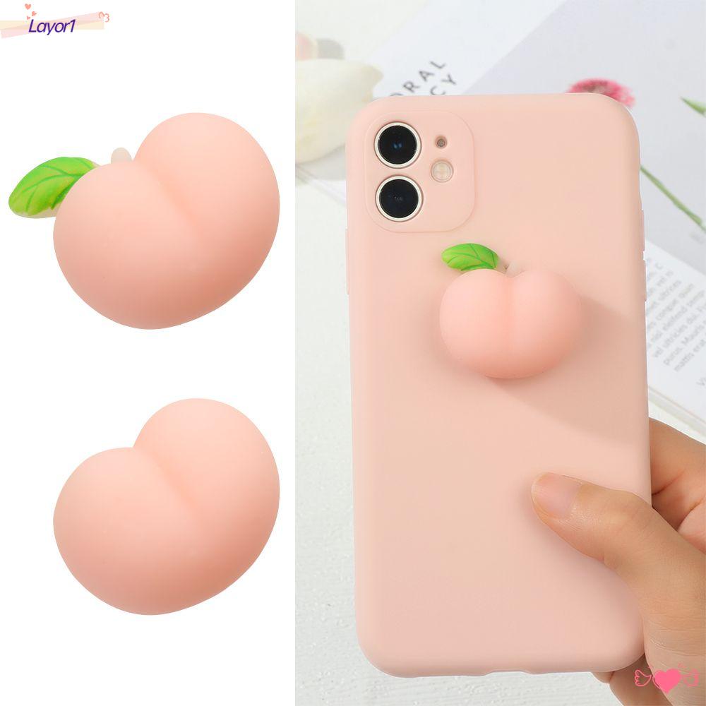Layor1 Đồ Chơi Mông Trái Đào Đàn Hồi Có Thể Bóp Được