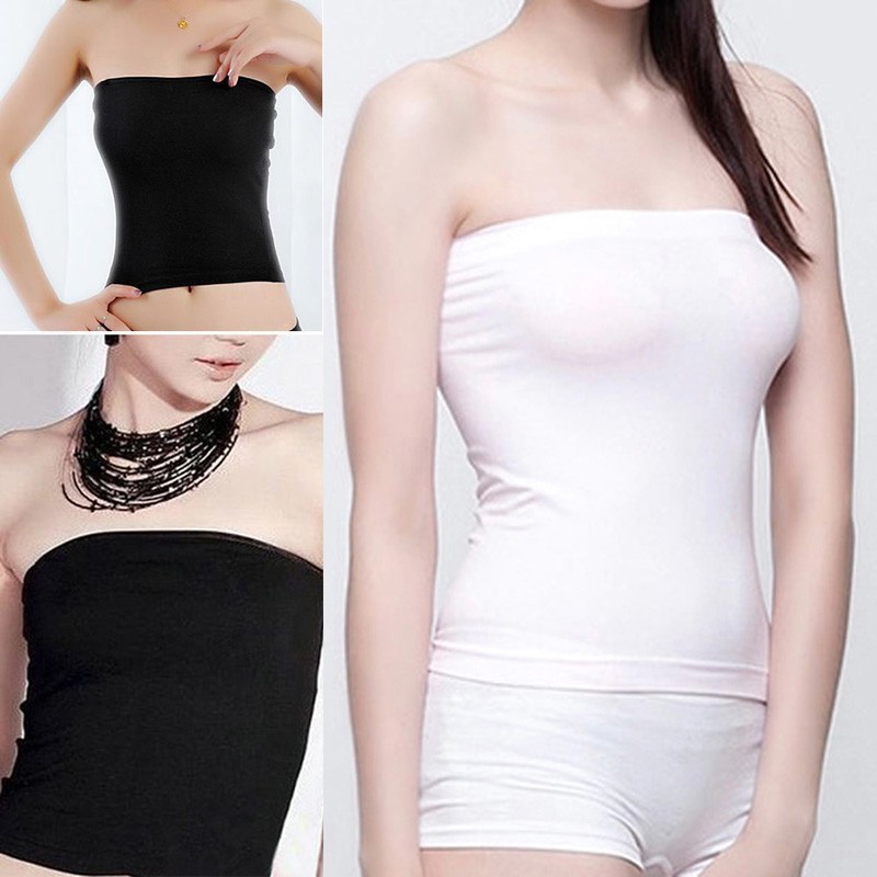 Áo Ống Màu Trơn Không Dây Thời Trang Nữ